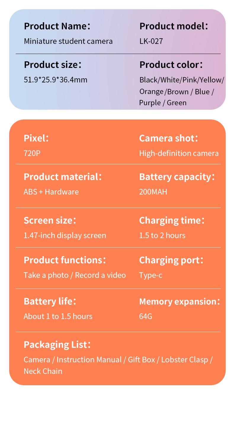 Mini Digital Camera with 1.47 in LCD Screen 1080P Feel of Old 90s Photographs, Keychain Size, Birthday Gifts,Christmas Gifts Mini Digital Camera with 1.47 in LCD Screen 1080P Feel of Old 90s Photographs, Keychain Size, Birthday Gifts,Christmas Gifts