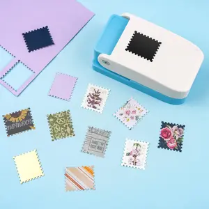 Stamp Puncher, Rectangular Postage Stamp Puncher, Stamp Hole Puncher for DIY Crafting Scrapbooking DIY Card Making Arts Crafts Supplies, Home Office Tool, Desk Organizer, Household Craft Supply