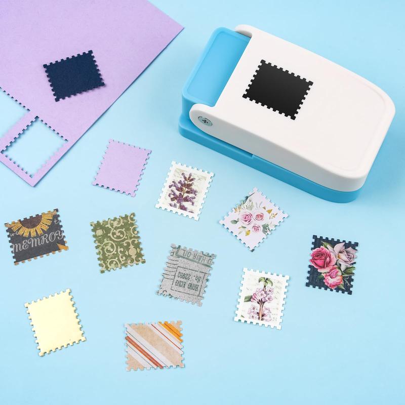 Stamp Puncher, Rectangular Postage Stamp Puncher, Stamp Hole Puncher for DIY Crafting Scrapbooking DIY Card Making Arts Crafts Supplies