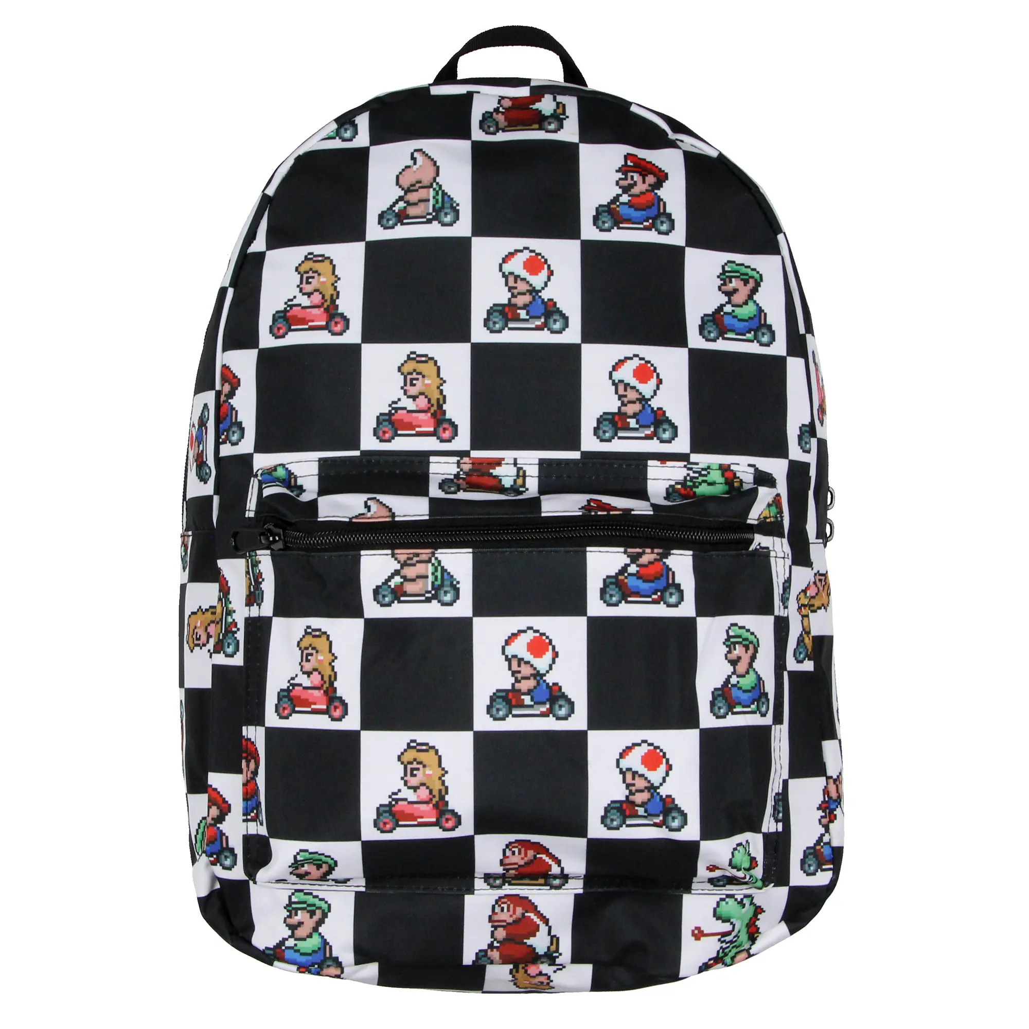 Super Nintendo Mario Kart 8-Bit Character Checkered Travel Laptop Backpack 17" - TikTok Shop Super Nintendo Mario Kart 8-Bit Character Checkered Travel Laptop Backpack 17" - TikTok Shop