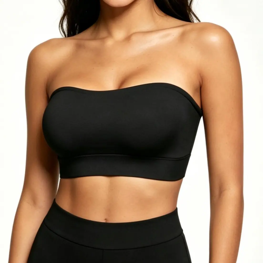 Strapless Bra for Women Comfort Non-Slip Seamless Bandeau Bras Wireless Tube Top Bra Invisible Bralette Womenswear Bridal No-free strap summerwins