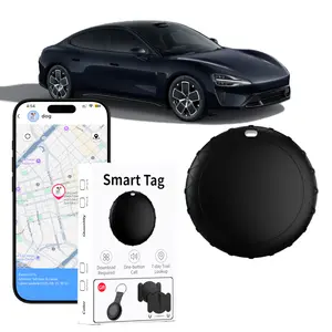 Smart GPS Tracker for Car Location Tracker with 7-Day History Weatherproof Magnetic Case Anti-Lost Tracker No Monthly Fee Dedicated App Compatible with Android iPhone Global GPS Positioning