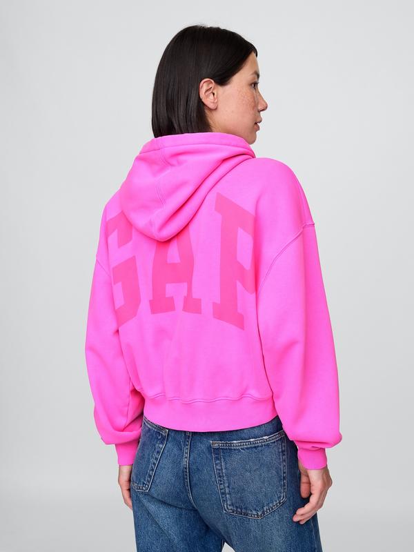 Gap Women's VintageSoft Arch Logo Cropped Hoodie