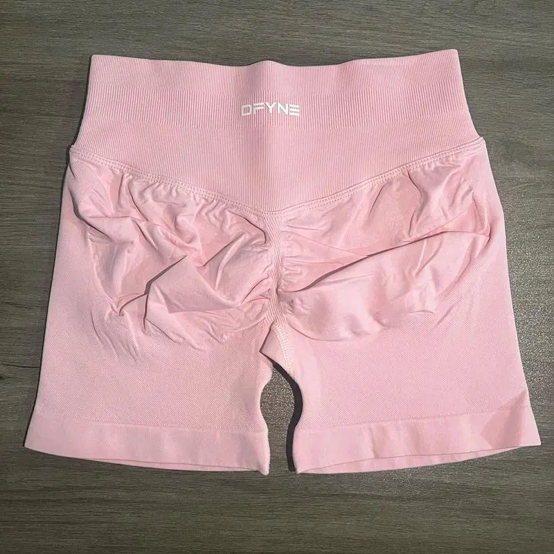 DFYNE Impact 4.5" Seamless Shorts for Women, High Stretch Sculpting Biker Shorts with Low Ribbed Waistband & Glute Contour Fit, Gym Yoga Shorts for Workout & Everyday Wear