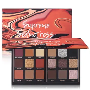 Matte Eyeshadow Palette Pro Pigmented Shimmer Glitter Eye Shadow Palette, Long Lasting Waterproof Smokey Powder Cosmetics Halloween Makeup Kit (01# Seductress)