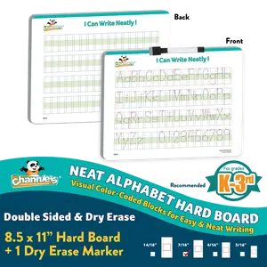 NEAT ALPHABET & NUMBER HARD WHITE BOARD
