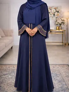 Hand emblished umbrella abaya,dubai style abaya