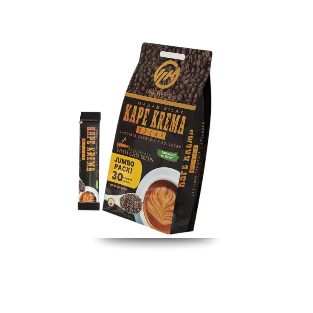 Madam Kilay Jumbo Kape Krema Decaf Coffee – 30 Sachets