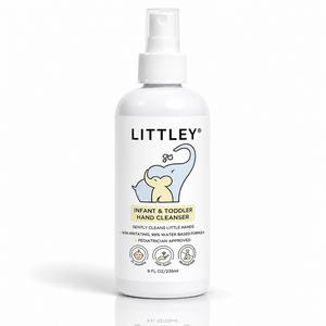 Littley 8oz infant & toddler hand cleanser | fragrance-free HOCl hand spray | gentle alcohol-free hand cleanser for kids
