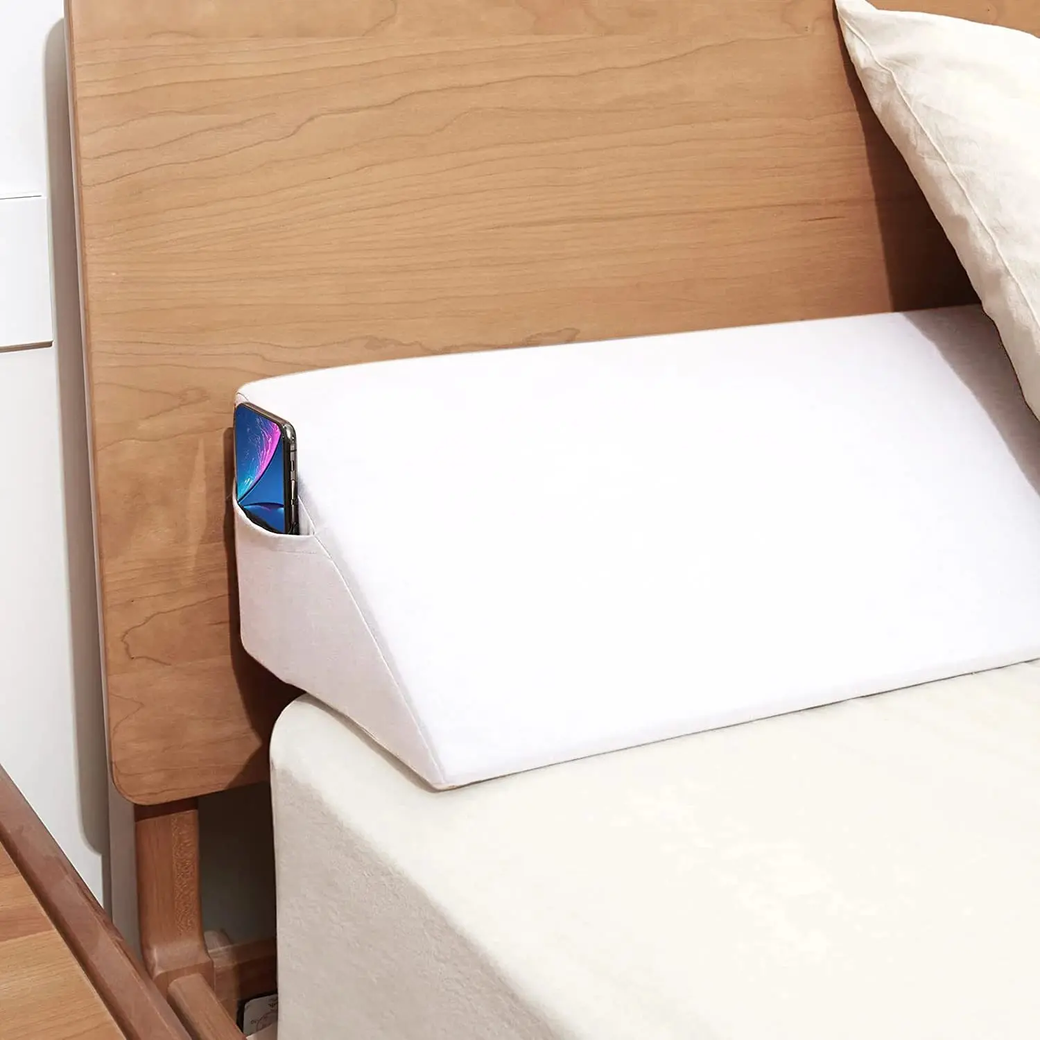 Bed Wedge Pillow, Bed Gap Filler, Mattress Wedge, Headboard Pillow Fill The Gap Between Your Headboard and Mattress