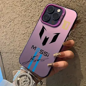 Soccer Superstar Messi'S Jersey Phone Case Is Compatible with for iphone 16, 15, 14, 13, 12, 11 Pro Max, X, XR, XS Max, 8, And 7 Plus, Featuring a Shockproof Matte