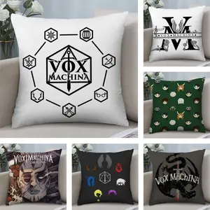 The Legend V-vox Machina Cushion Cover Soft Short Plush Fabric Double-Sided Print | Organic, Breathable,Sofa Pillow Case,Invisible zipper Mite Removal Durable Materia | Warm Winter Home Child Gift