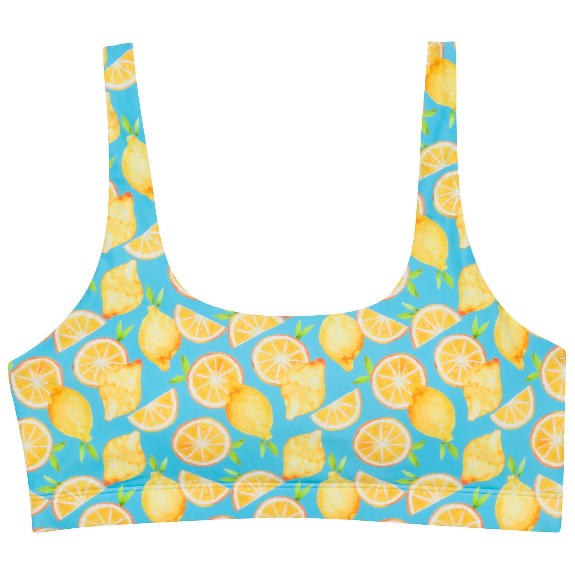 SwimZip Women's UPF 50+ Scoop Neck Bikini Top