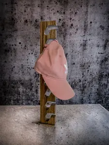 Deluxe Wood Hat Rack – Variety of Sizes – 5 Wood Types – 55+ Color Options – Hat Storage – Hat Organization
