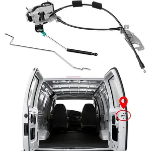 Yinlowa Rear Right Passenger Side Cargo Door Latch Assembly with Cable & Rod Compatible with Ford E150 E250 E350 Econoline Van 1992-2019 - Replaces 6C2Z-15431A02-AA, 8C2Z-15431A02-C
