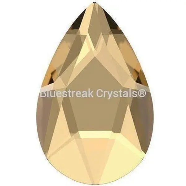 Pear (2303) Shaped Non-Hotfix Rhinestones, Flat Back Crystals with Brilliant Faceted Cut, Shimmering Crystal Golden Shadow, Glue Apply for Unisex Dancewear, Shimmer, Pear Shape, Non-Hotfix Pear Shaped Rhinestones