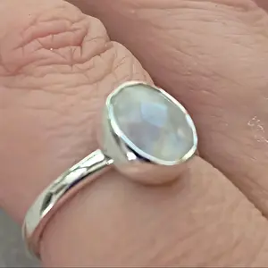 Faceted Moonstone Ring