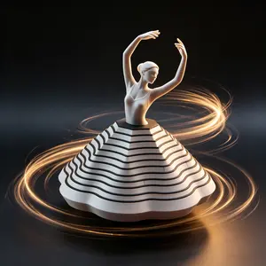 Ballet Dancer Statue Ornament, Desk Stress Relief Decor, Office Home Desktop Decoration, Holiday Gift, Perfect Present