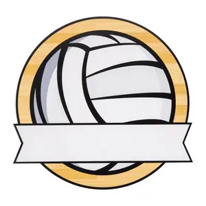 9" x 8 3/4" Bulk 50 Pc. Team Spirit Volleyball Write-a-Name Cutouts