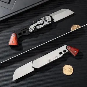 Portable kitchen knife, stainless steel chef's knife, cutting knife, suitable for outdoor cooking