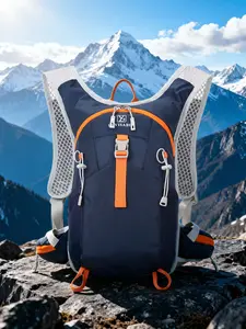 Outdoor Water Bottle Backpack, Padded Straps, Multiple Pockets, Phone/keys Storage, Ideal for School, Work, Travel, All Seasons