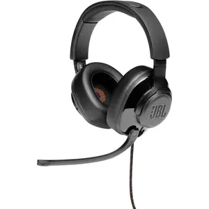 JBL Quantum 200 Wired Over-Ear Gaming Headset with Flip Up Microphone - Black