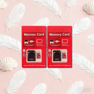 Micro SD card with adapter for storing data, Micro TF card, suitable for sports cameras' videos, compatible with tablet data, mobile phone storage, supports portable game console data