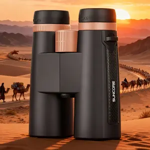 Large aperture objective lens, converging more light, clear imaging, color difference control reaches professional level SUNCORE 10X42 telescope takes you forward