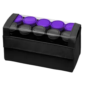 Compact Ceramic Hair Rollers Set with Anti-Frizz Ionic Technology