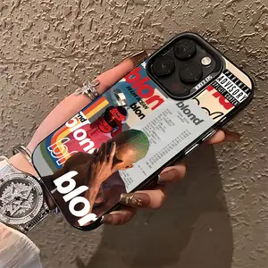 Singer F-Frank O-Ocean Phone Case For iPhone 17/16/15/14/13/12/11/Pro/ProMax/Plus/17Air/Xsmax/16E, B-londe music phone case for Samsung S25/S24/S23/S22/Plus/Ultra/Fe, Featuring a Matte Anti-Drop Back Cover. Trendy Cases, Durable Material, fans gift