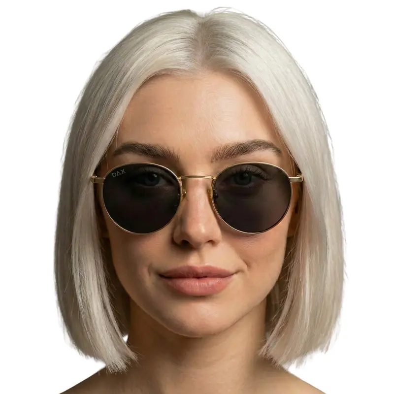 QUAY AUSTRALIA ANYWAYS Narrow Metal Sunglasses with Tapered  display picture 3