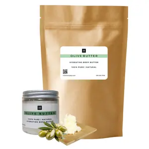 Olive Butter | Super Hydrating Body Butter for Smooth Soft Skin | Ideal for Dry & Damaged Skin | Long Lasting Moisturizing Properties