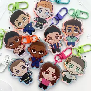 9-1-1 on ABC inspired Gummy Acrylic Keychain - Buck, Eddie, Hen, Chim, Bobby, Athena, Maddie, TK, Carlos (Lone Star) perfect for bags, keys, or as a gift.