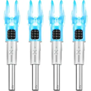 DEEPOWER X Lighted Nocks for Arrows .204”/.233”/.244”/.246” with ON/Off Switch with H, S, GT Bushings