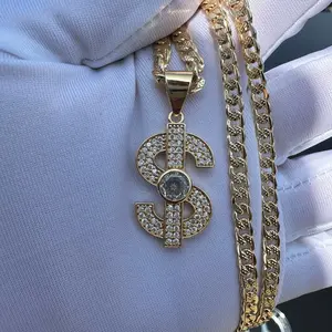 ELEGANT Cha Ching Cuban Chain with Pedant for him or her, Fashion Accessory