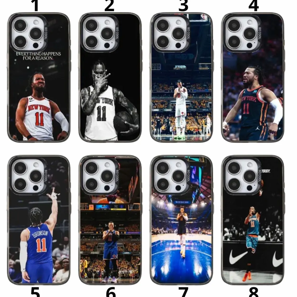 Jalen Brunson phone Cases Compatible with iPhone X, 11, 12, 13, 14, 15, 16, 17 Series & Galaxy Series