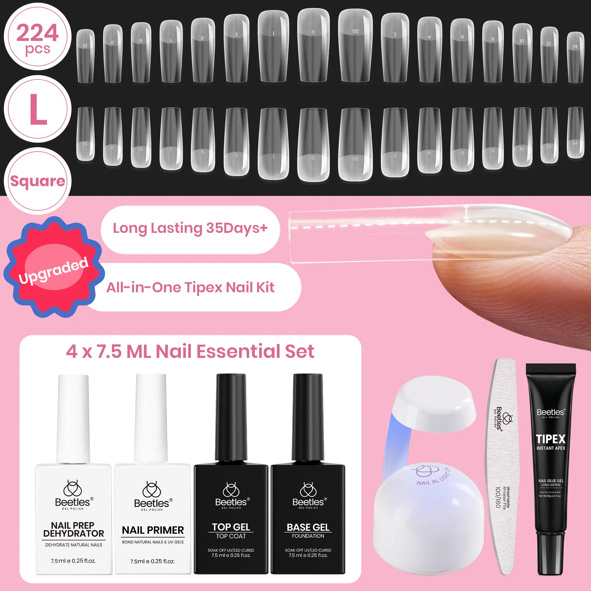 224PCS Long Square All in One Kit