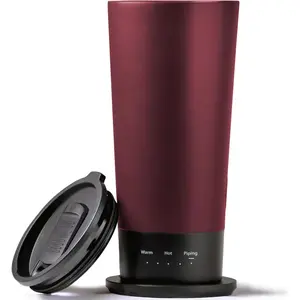 Go - Temperature-Controlled, Self-Heating Travel Mug (Burgundy - 16 oz.)
