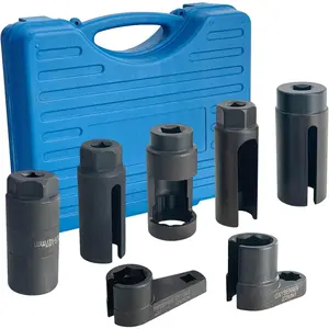 7 count  Sensor Socket Wrench Set, Automotive Oil  Sending Unit Master Sensor Socket Tool Kit for