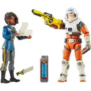 Disney Lightyear Alpha Class Buzz Alisha Figures 2pk 24 Articulated Joints