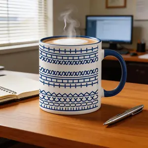 Cute Sarcastic Coffee Mug for Women 11oz  Hidden Pattern Ceramic Cup with Handle, Best Friend Birthday Gifts