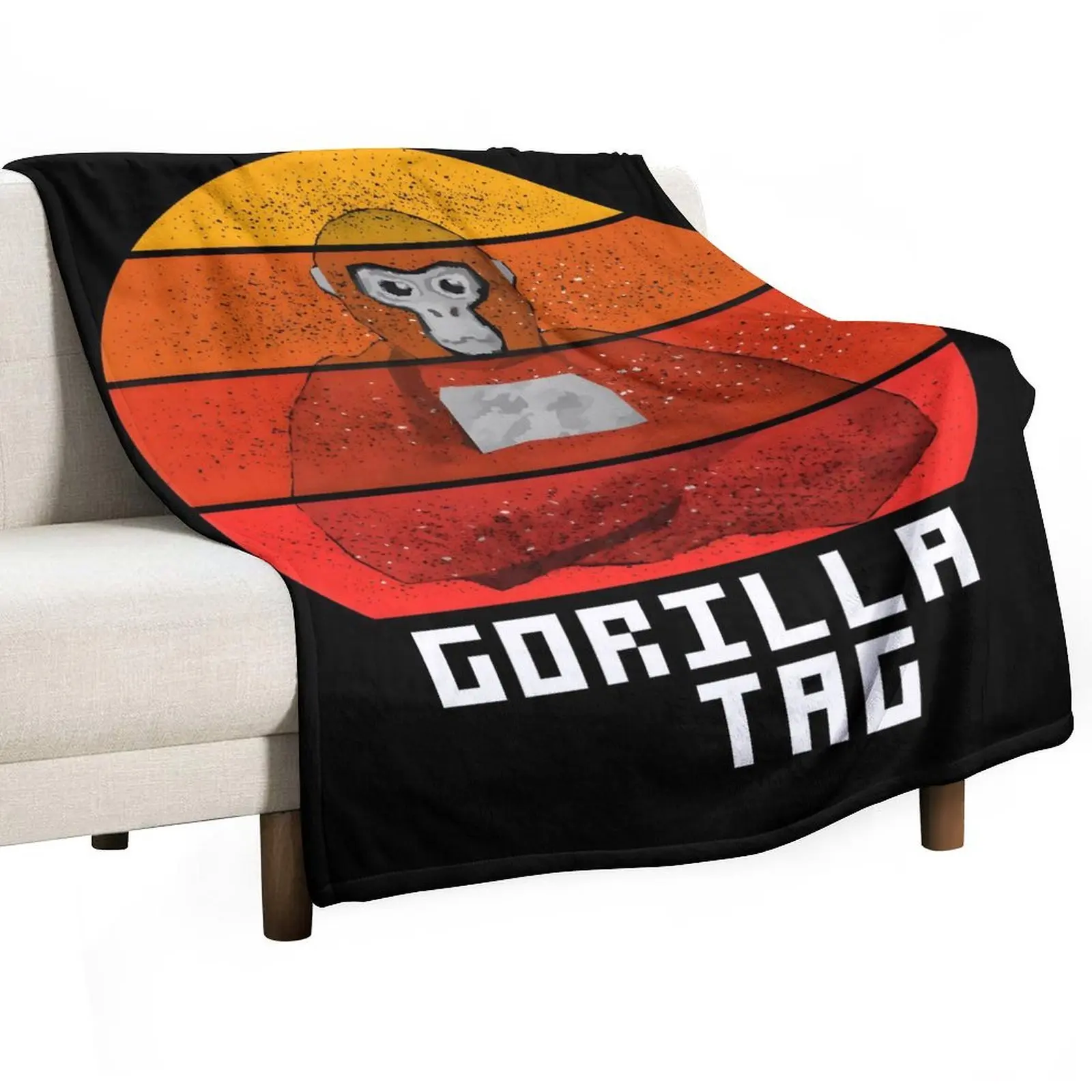 Gorilla Tag Classic Thermal Flannel Throw Blanket - 100% Polyester, Warm, Lightweight, Breathable, Printed, Multi-Sizes, Durable - Sofa Decor, Bedding for Valentine's Day, Friend's Birthday, Father's Day
