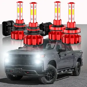 For 2019 2020 2021 Silverado 1500 WT Custom Trail Boss LED Headlight Bulbs Kit