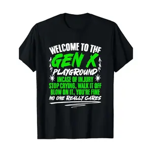 Gen X Humor T Shirt 100 Cotton Comfortable Fit For Generation X Fans Golf Gift T-Shirt For Men and Women, everyday casual, summer essential, long-lasting wear, outdoor activities, unisex fit, travel outfit