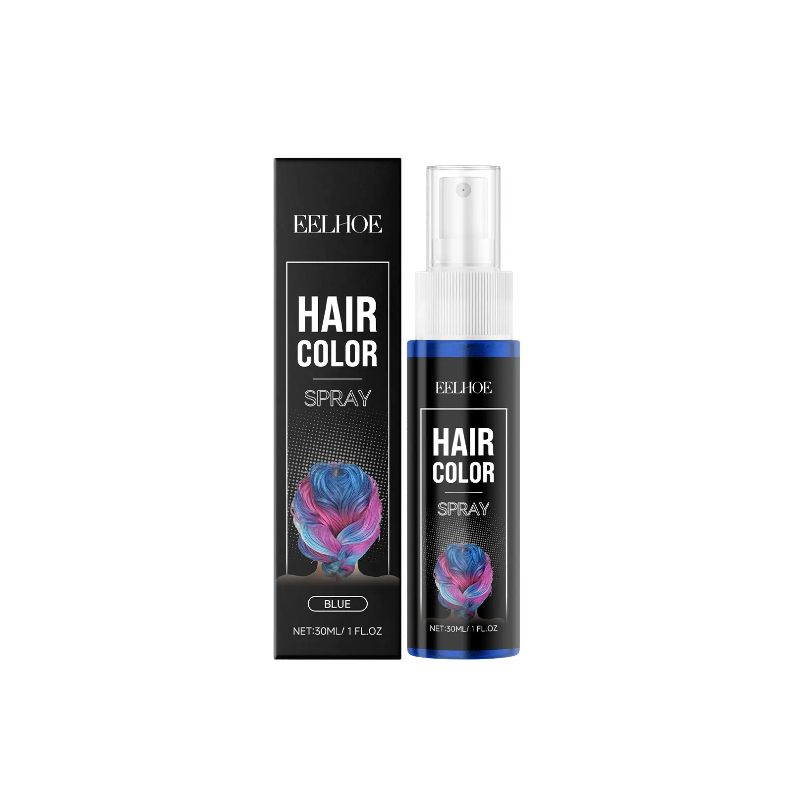 Blue Temporary Hair Spray Gentle Moisturizing, Color-Changing, Fashionable, And Convenient Hair Spray For Colored Hair