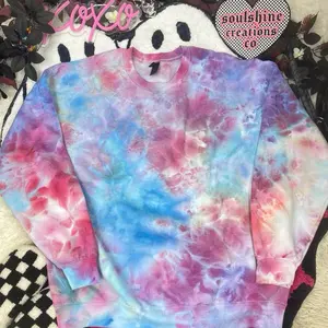 Candyland Ice Tie Dye Sweatshirt Unisex Handmade Crewneck Top SoulShine Rebel