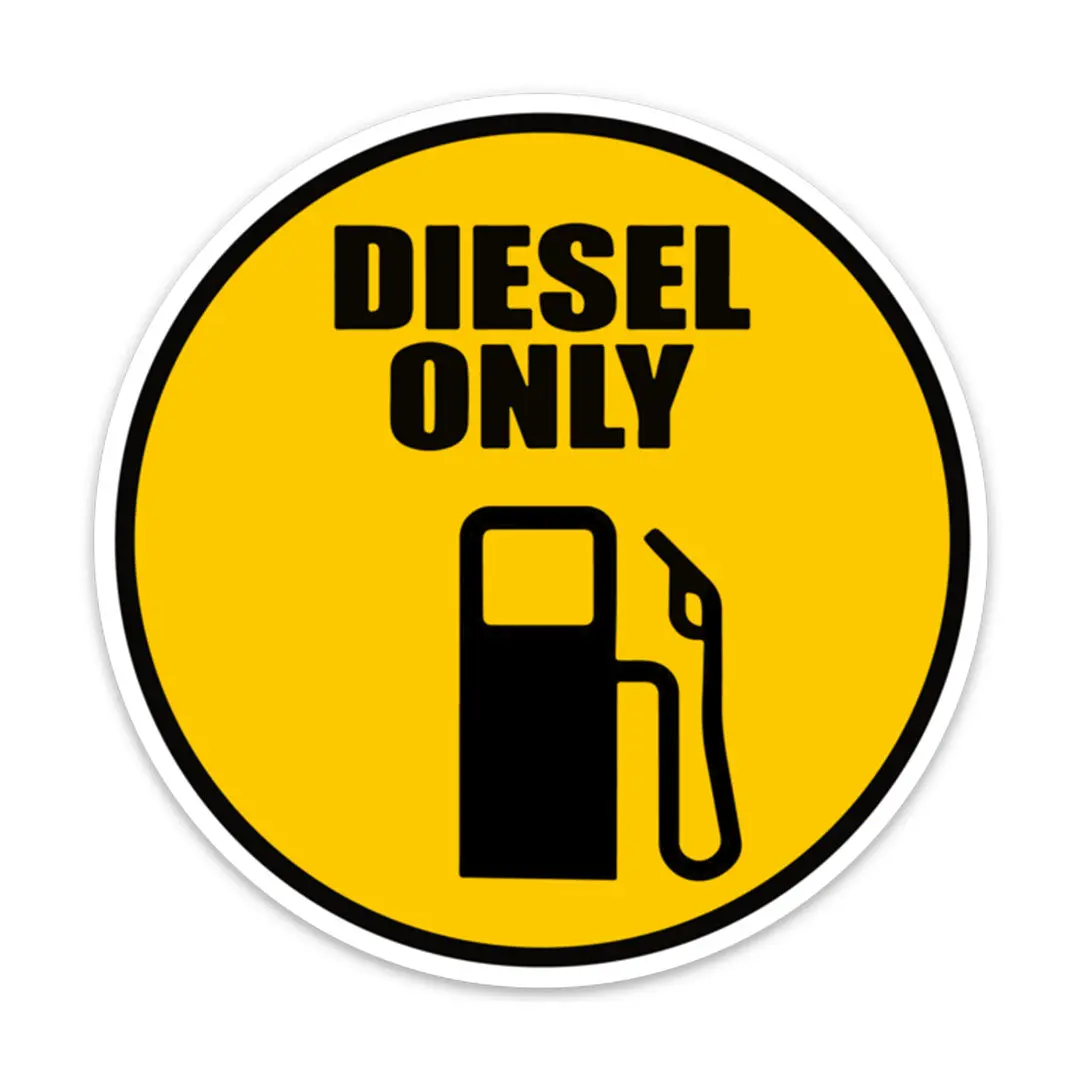 Diesel Only Sticker - Waterproof Vinyl Decal for Smartphone, Laptop & Car Bumper