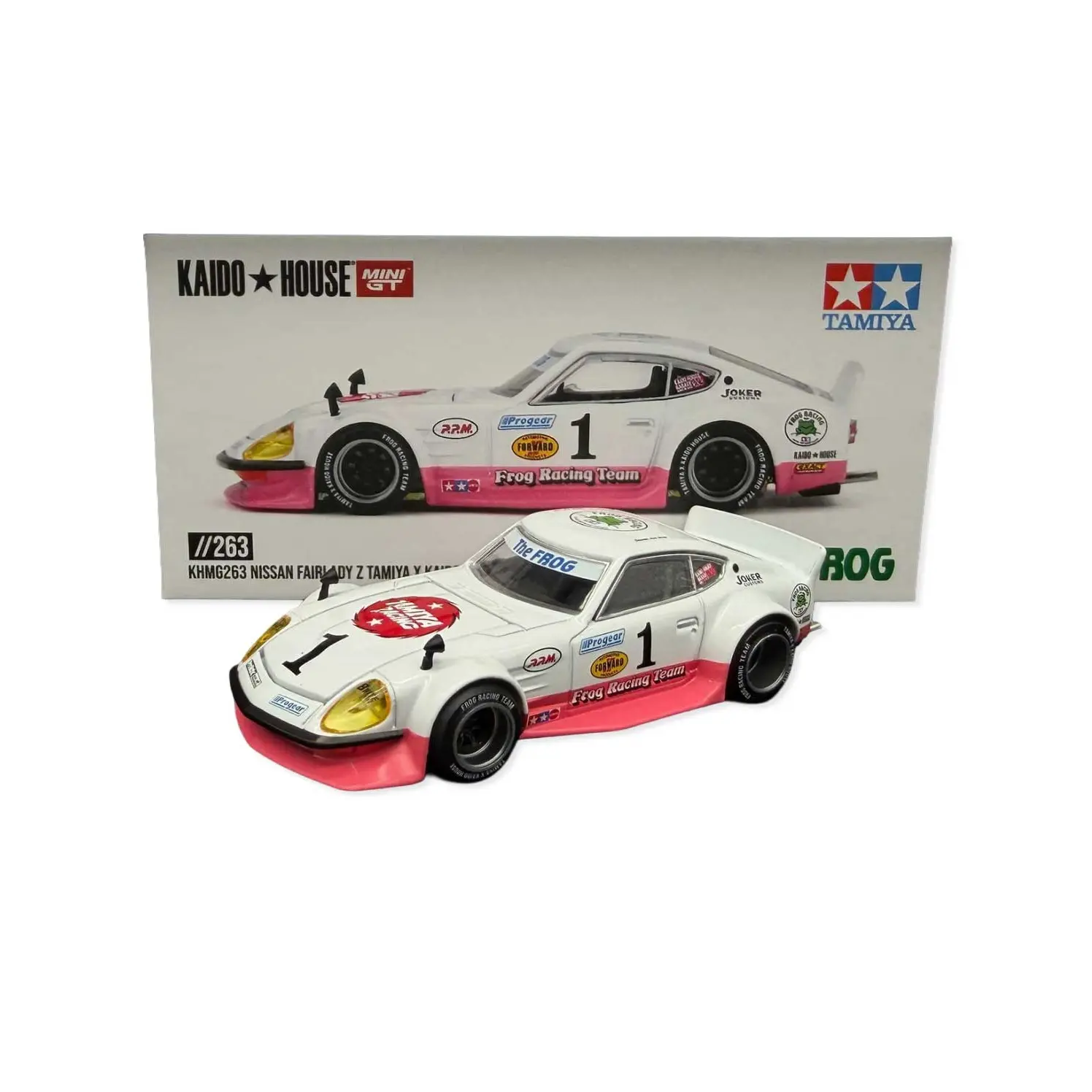 Kaido House x Tamiya Fairlady Z | The Frog | V1 #263 | 1:64 Diecast Model Hot Wheels Alternative