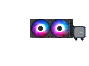 MSI MAG Coreliquid A13 240 Black - AIO ARGB Liquid Cooling - 240mm Radiator - Dual 120mm ARGB PWM Fans - EZ Connect - LGA 1700/1851/AM5/AM4 Compatible