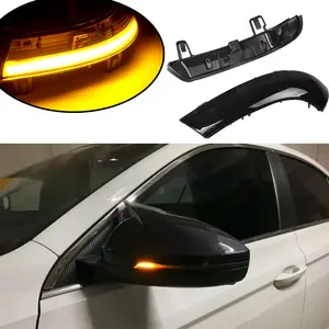 💡🚗 2PCS Dynamic LED Wing Mirror Indicators｜For VW GTI MK5/Passat B5.5/B6/Sharan Skoda Superb SEAT ALHAMBRA ✅Smoke Gray Lens ✅IP67 Waterproof ✅Error Free Automotive Car Accessories